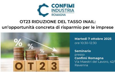 OT23 RIDUZIONE DEL TASSO INAIL: un’opportunità concreta di risparmio per le imprese