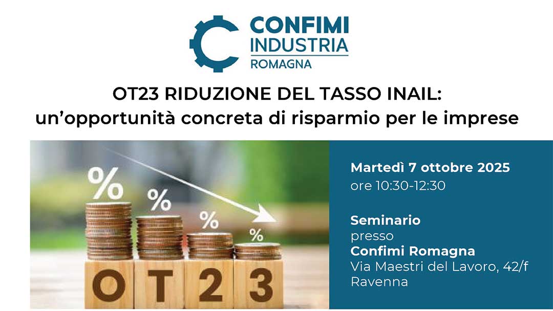 OT23 RIDUZIONE DEL TASSO INAIL: un’opportunità concreta di risparmio per le imprese