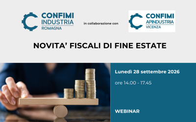 NOVITA’ FISCALI DI FINE ESTATE