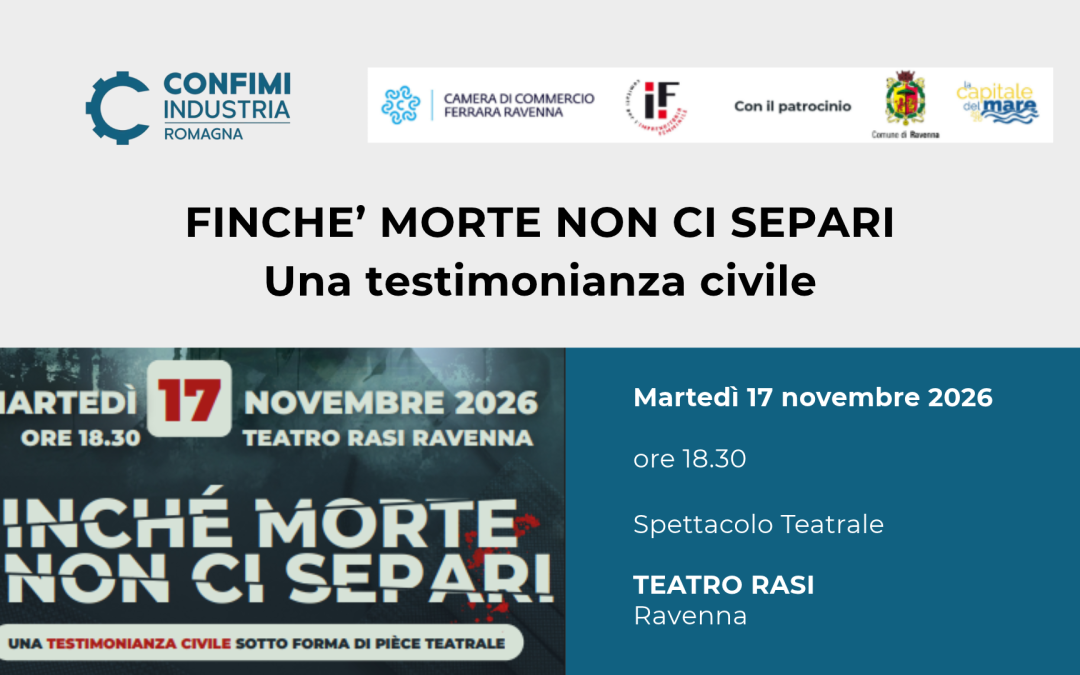 FINCHE’ MORTE NON CI SEPARI – Spettacolo teatrale